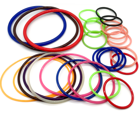 Professionele 40~60 Shore A Kleurvolle zachte Silicone Rubber Seal O Ring