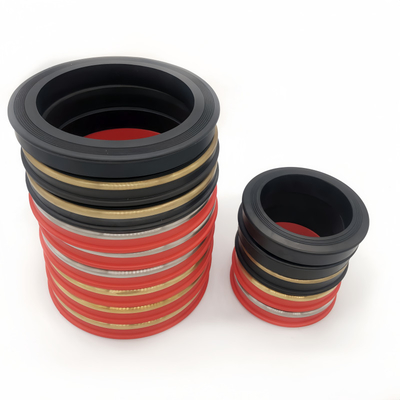 Materiaal op maat Hoogdruk HNBR Nitrile FKM PTFE Afdichtingsringen Met Messing