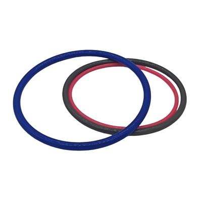 Verscheiden Industrieel groots en klein oranje blauw zwart kleurrijk siliconen rubber o ring met hoge hittebestendigheid