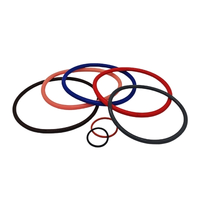 Verscheiden Industrieel groots en klein oranje blauw zwart kleurrijk siliconen rubber o ring met hoge hittebestendigheid