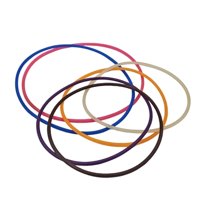Verscheiden Industrieel groots en klein oranje blauw zwart kleurrijk siliconen rubber o ring met hoge hittebestendigheid