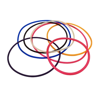 Verscheiden Industrieel groots en klein oranje blauw zwart kleurrijk siliconen rubber o ring met hoge hittebestendigheid