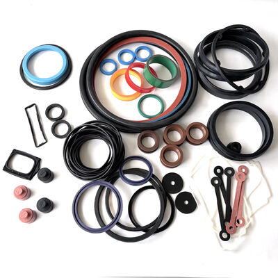 Industrieel aangepaste rubberonderdelen en -componenten in NBR EPDM Silicone FKM HNBR met specifieke durometer- en Pantone-kleuren