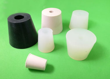 Laboratoriumkwaliteit, met één gat, siliconen rubberstoppen voor chemische flessen, proefbuizen, flessen