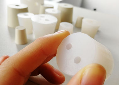 Laboratoriumkwaliteit, met één gat, siliconen rubberstoppen voor chemische flessen, proefbuizen, flessen