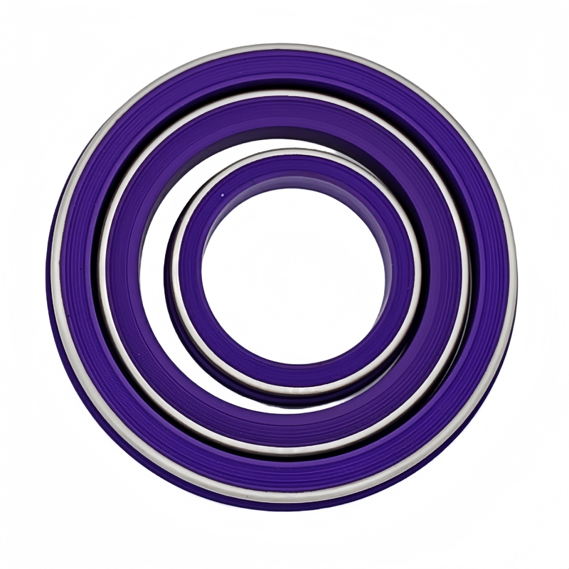 Purple Oil&amp;Heat&amp;Chemical resistent NBR HNBR FKM PTFE Hammer Union Seal met roestvrij back-up