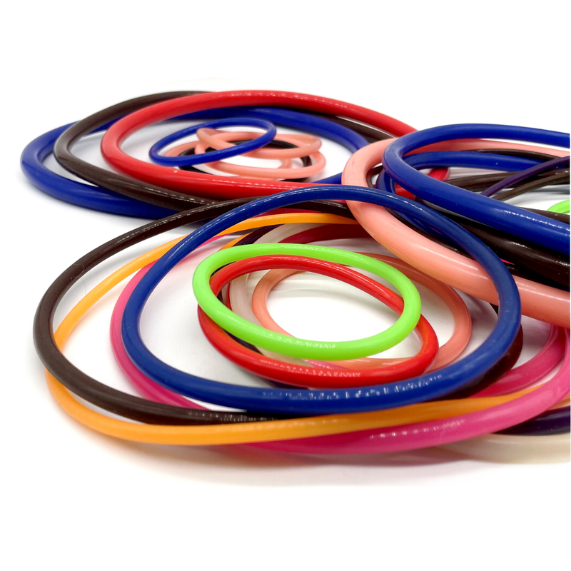 Professionele 40~60 Shore A Kleurvolle zachte Silicone Rubber Seal O Ring