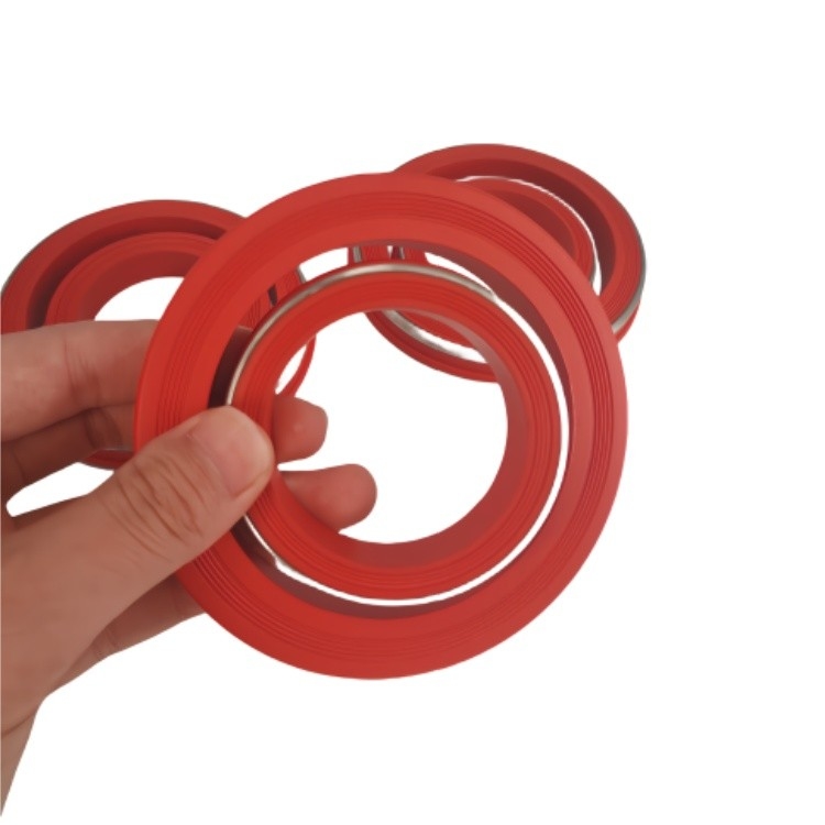 Messing of roestvrij staal back-up rubber unie ring NBR HNBR FKM instelgereedschap hamerloze unie afdichtingen