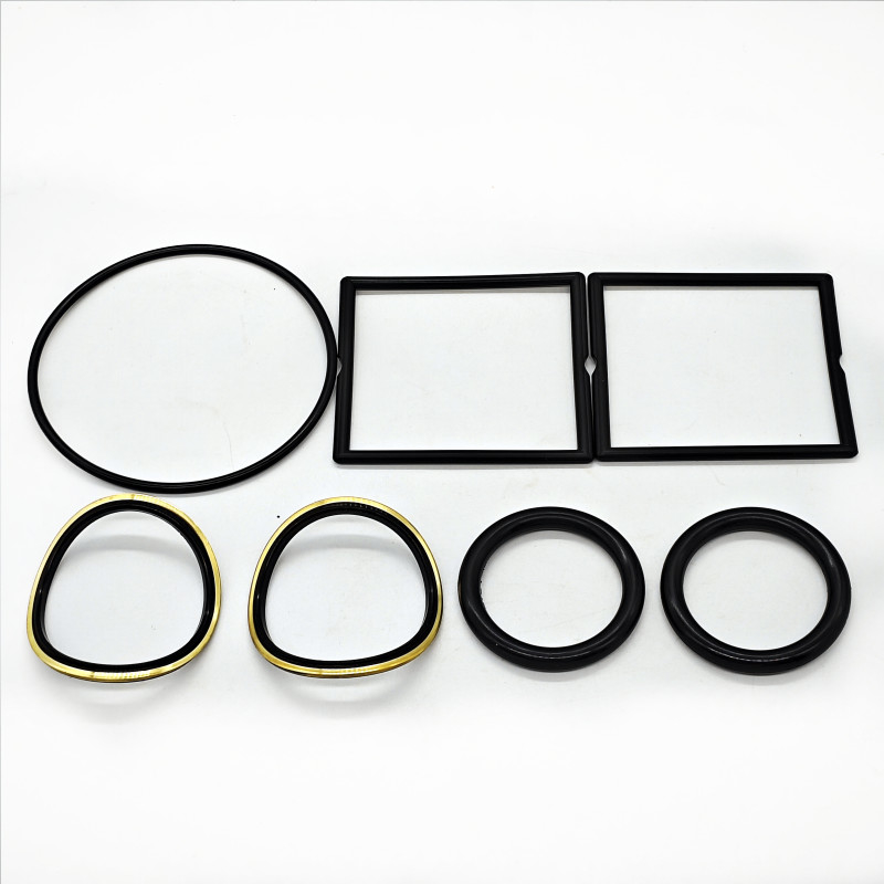Oilfield Plug Valve Seals kit NBR HNBR FKM met messing of roestvrij achterzijde